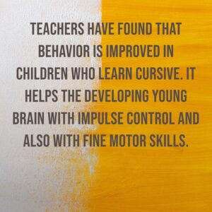 teachers have found that behavior is improved in children