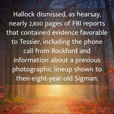 hallock dismissed as hearsay nearly 2800 pages of fbi